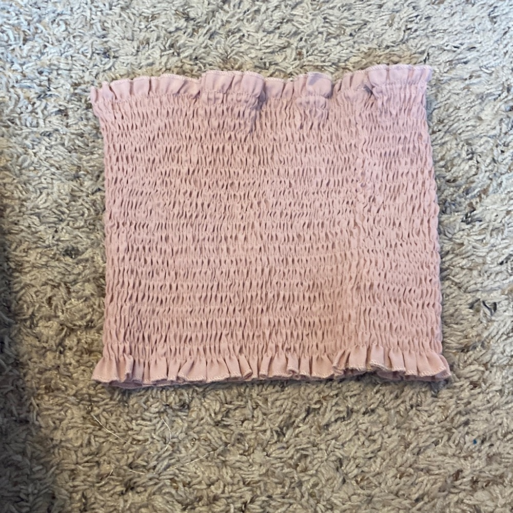 romwe pink tube top